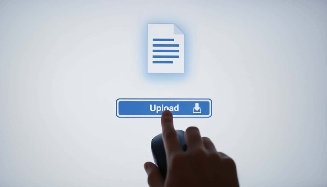 simple drag and drop upload interface for jpg files with clear call to action button