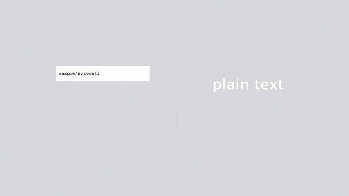 A clean, modern web interface showing a text box with sample HTML code on the left and the extracted plain text output on the right, with a clear 